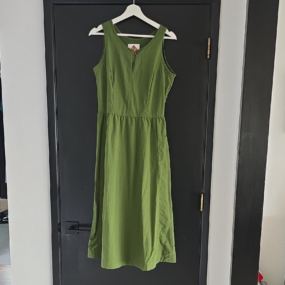 Columbia Sportswear Green Sleeveless Midi Nylon Sundress